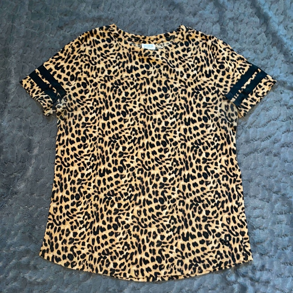 PINK Cheetah Print Top M